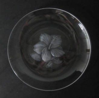 Plate with Hibiscus