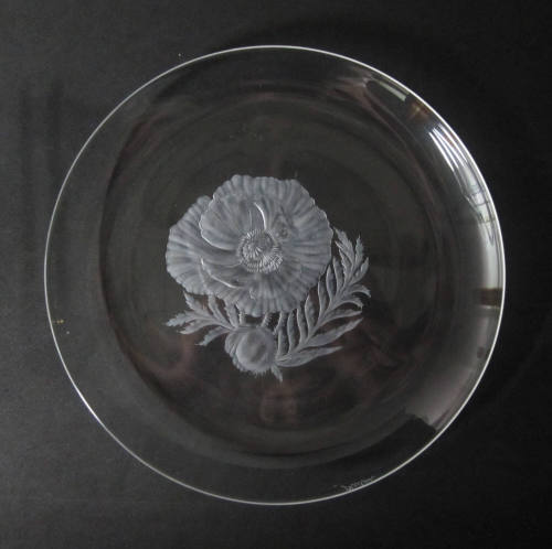 Plate with Poppy