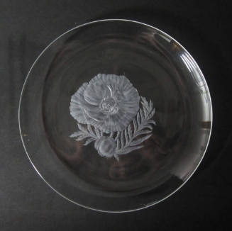 Plate with Poppy