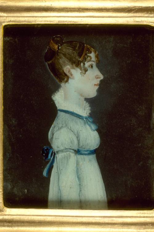 Half Length Profile of a Young Lady Facing Right