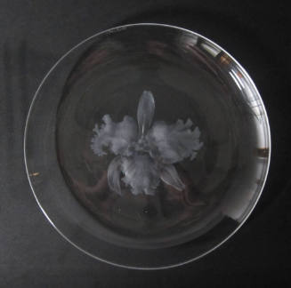 Plate with Orchid