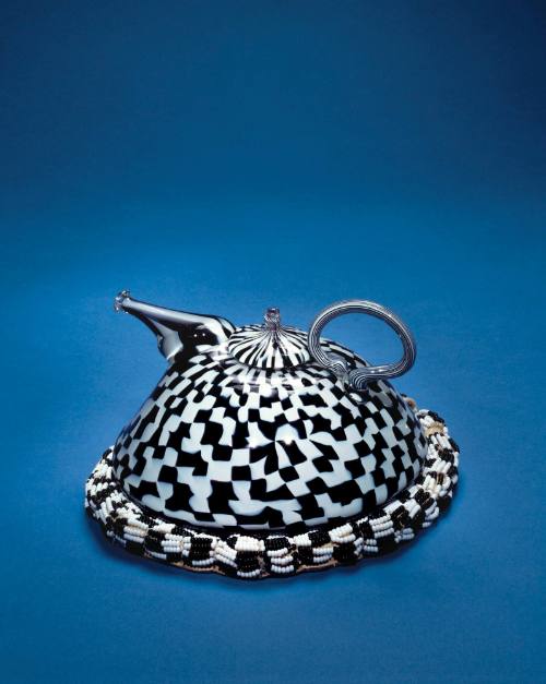 Teapot and Beaded Cozy