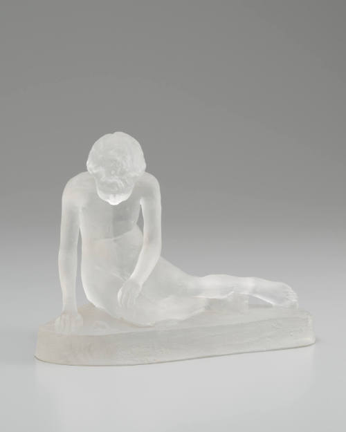 Seated Figure of Nude Boy